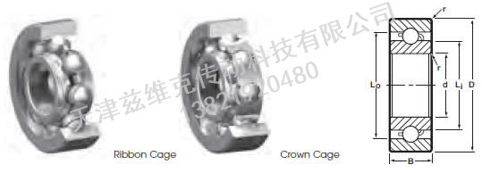 NHBB SSRI-1214 深溝球軸承圖紙